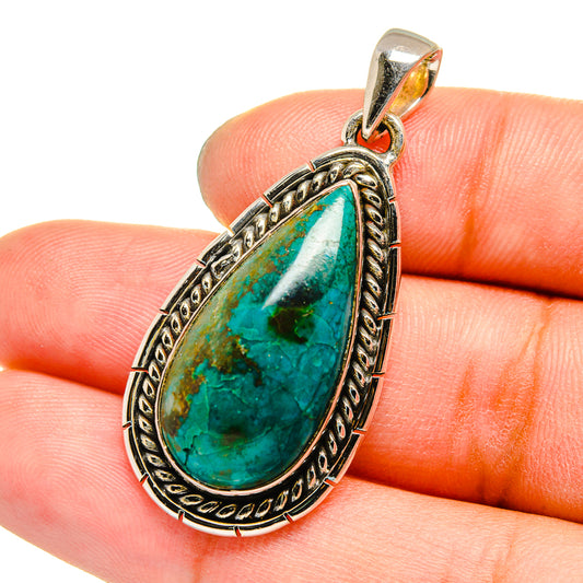 Chrysocolla Pendants handcrafted by Ana Silver Co - PD13107