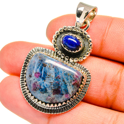 Ruby Fuchsite Pendants handcrafted by Ana Silver Co - PD13110