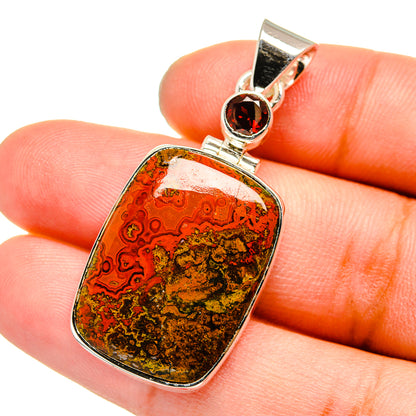 Moroccan Agate Pendants handcrafted by Ana Silver Co - PD13113