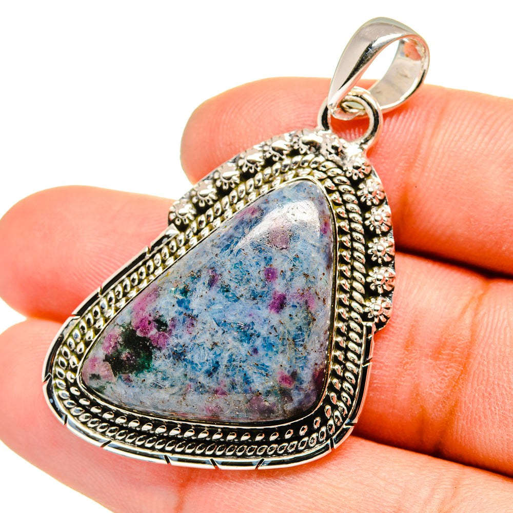 Ruby Fuchsite Pendants handcrafted by Ana Silver Co - PD13114