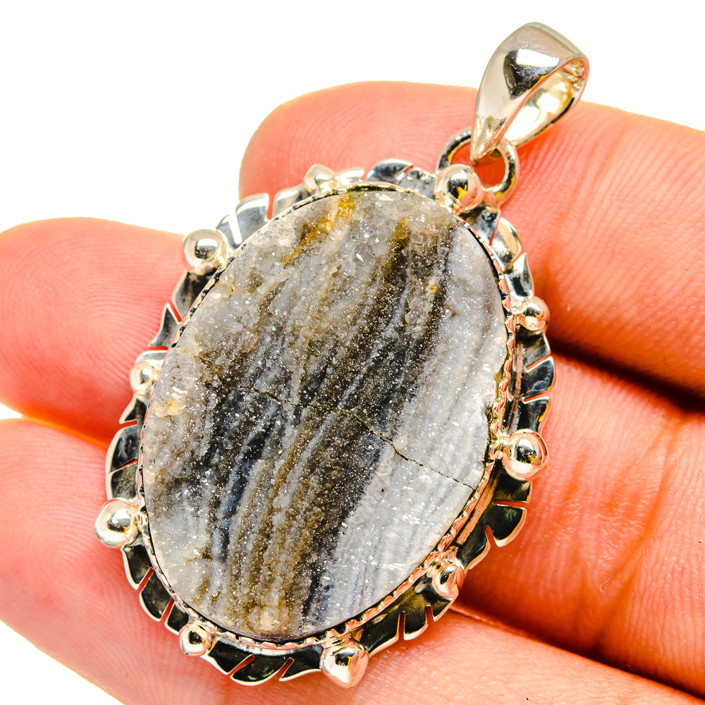 Desert Druzy Pendants handcrafted by Ana Silver Co - PD13124