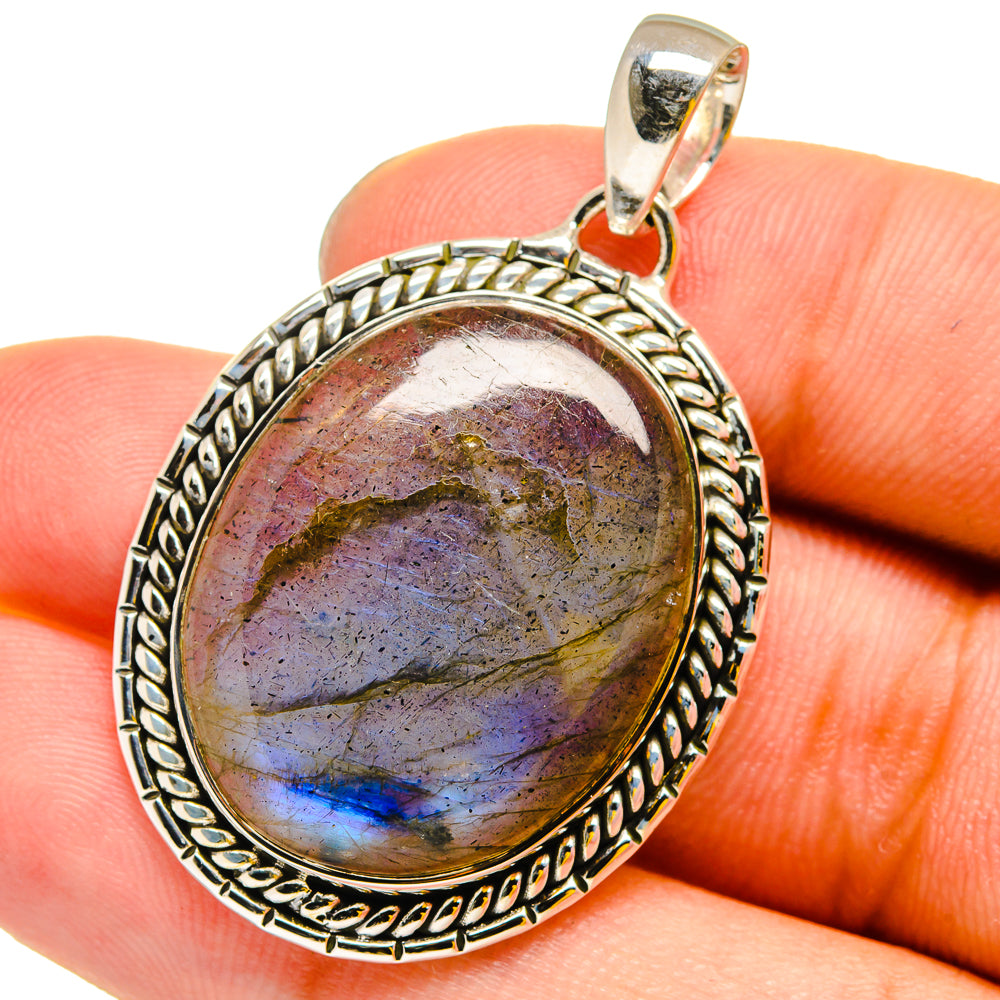 Labradorite Pendants handcrafted by Ana Silver Co - PD13126
