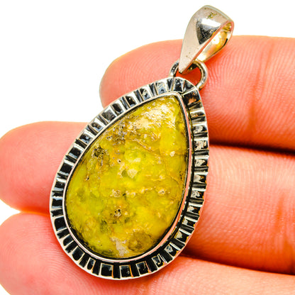 African Green Opal Pendants handcrafted by Ana Silver Co - PD13128