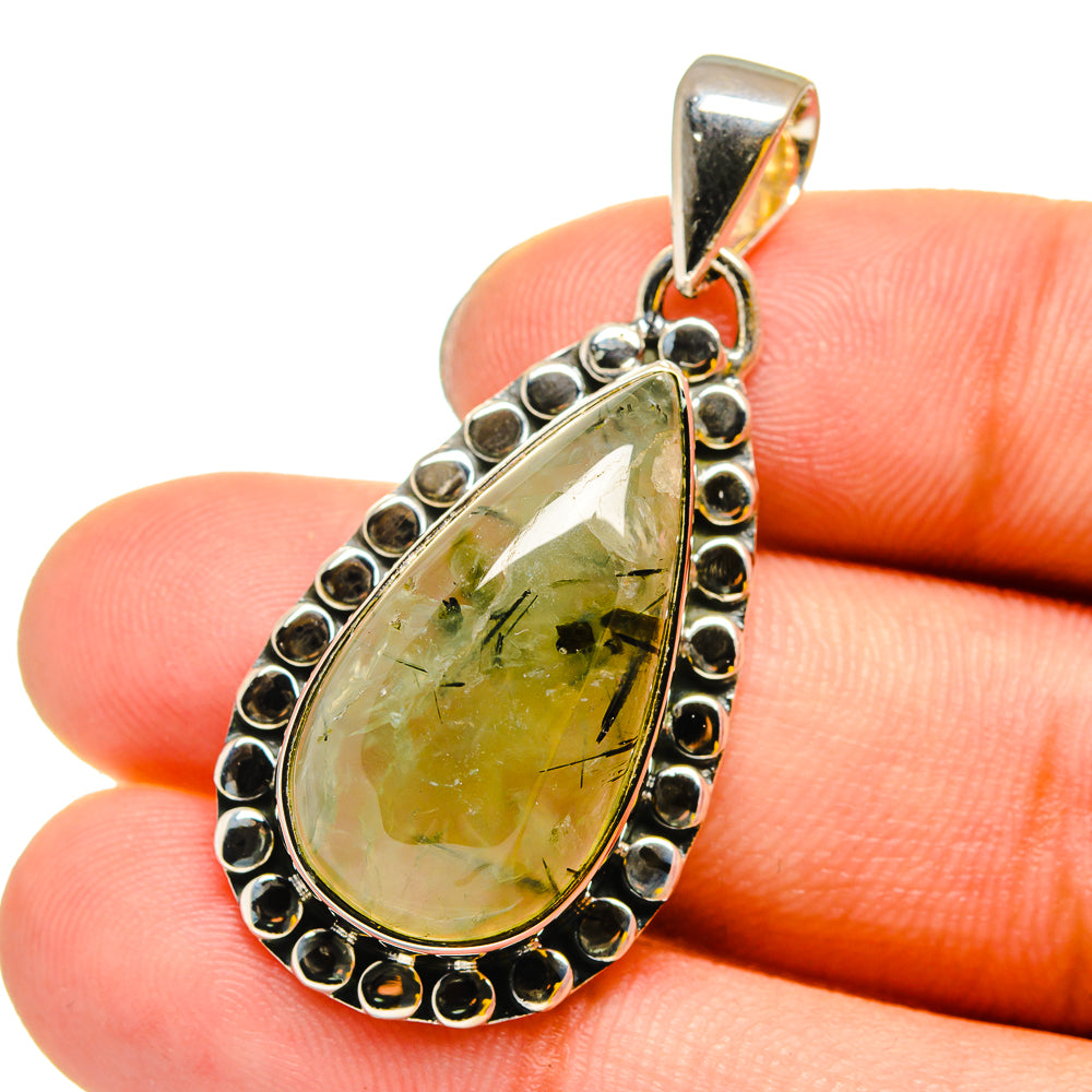 Prehnite Pendants handcrafted by Ana Silver Co - PD13132