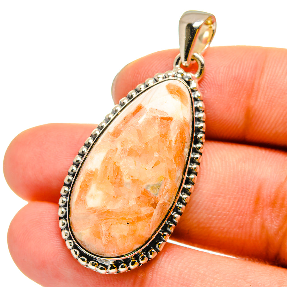 Scolecite Pendants handcrafted by Ana Silver Co - PD13137