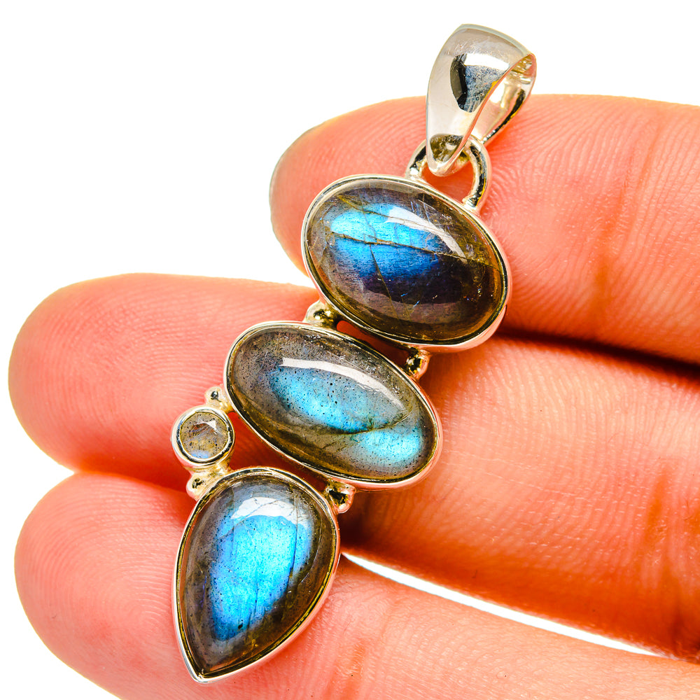 Labradorite Pendants handcrafted by Ana Silver Co - PD13138