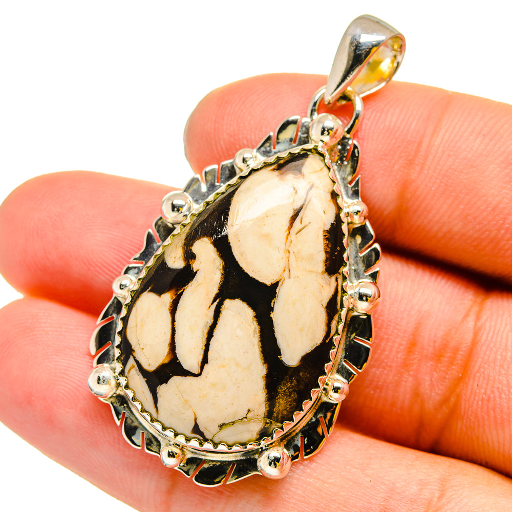 Peanut Wood Jasper Pendants handcrafted by Ana Silver Co - PD13147