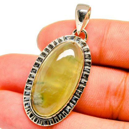 Prehnite Pendants handcrafted by Ana Silver Co - PD13148