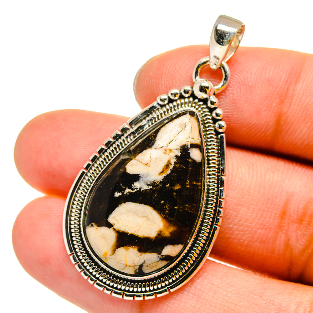 Peanut Wood Jasper Pendants handcrafted by Ana Silver Co - PD13159