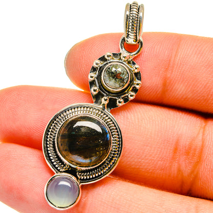 Labradorite Pendants handcrafted by Ana Silver Co - PD13165