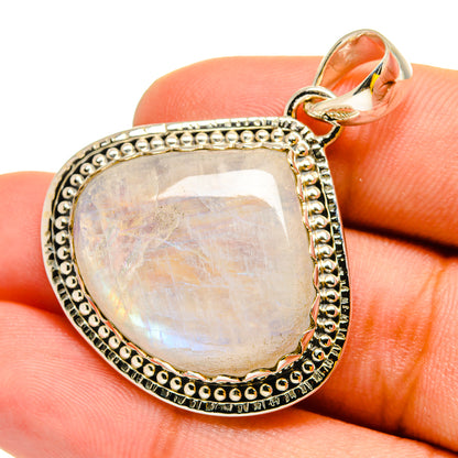 Rainbow Moonstone Pendants handcrafted by Ana Silver Co - PD13175