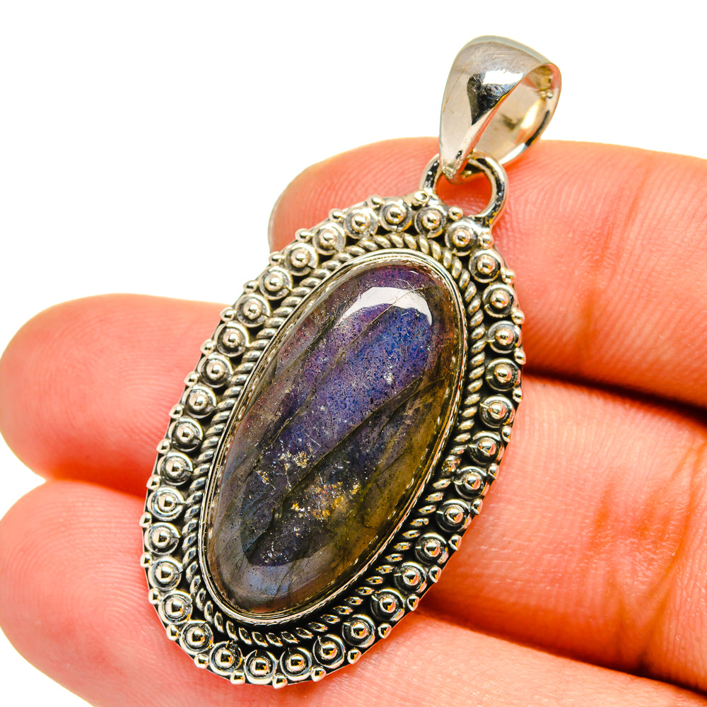 Labradorite Pendants handcrafted by Ana Silver Co - PD13180