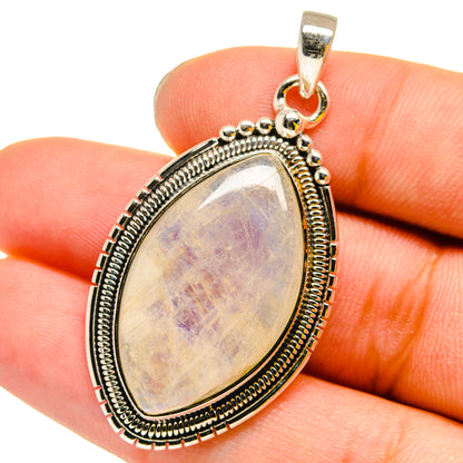 Rainbow Moonstone Pendants handcrafted by Ana Silver Co - PD13205