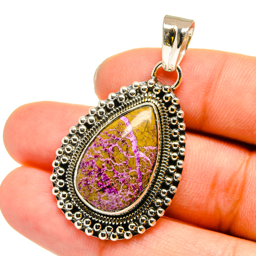 Stichtite Pendants handcrafted by Ana Silver Co - PD13214