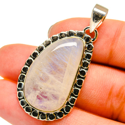 Rainbow Moonstone Pendants handcrafted by Ana Silver Co - PD13216
