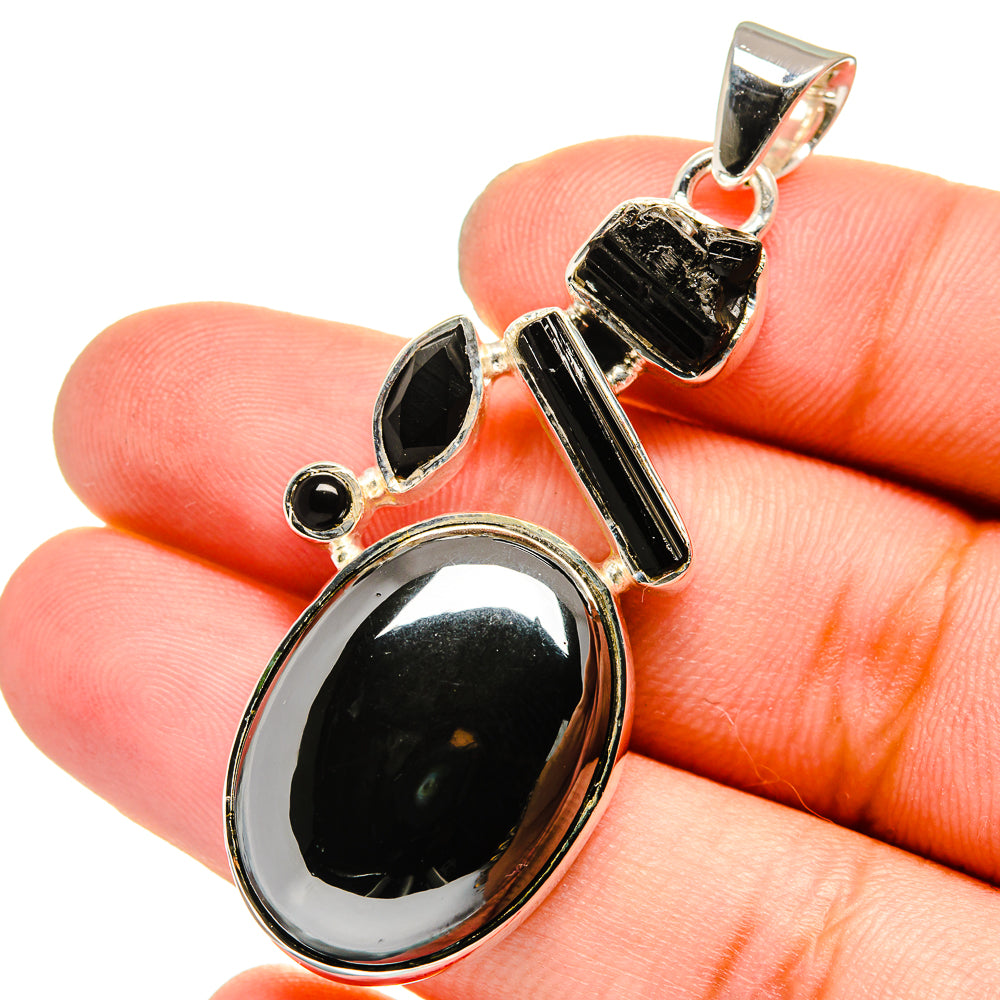 Hematite Pendants handcrafted by Ana Silver Co - PD13222