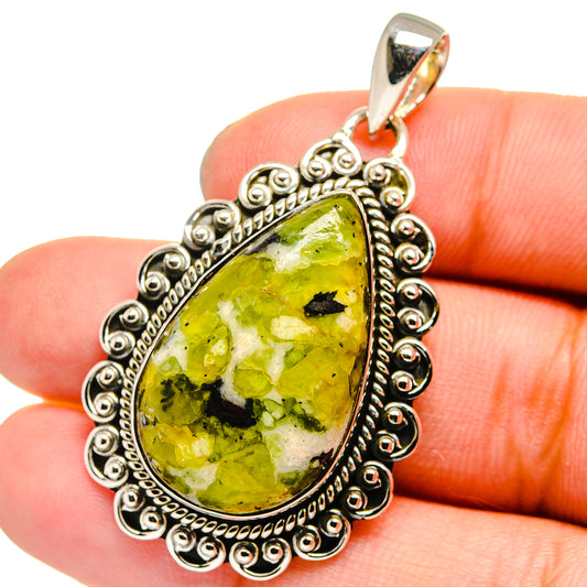 African Green Opal Pendants handcrafted by Ana Silver Co - PD13223