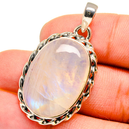 Rainbow Moonstone Pendants handcrafted by Ana Silver Co - PD13224