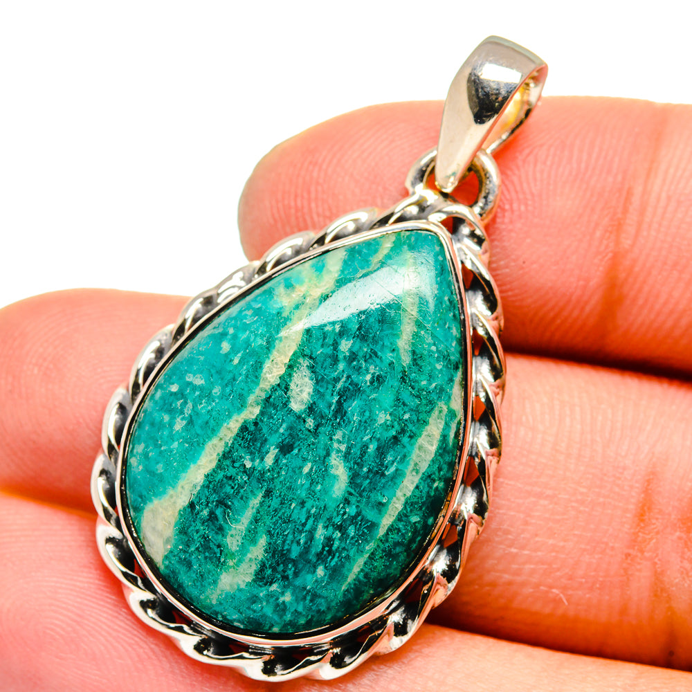 Amazonite Pendants handcrafted by Ana Silver Co - PD13234