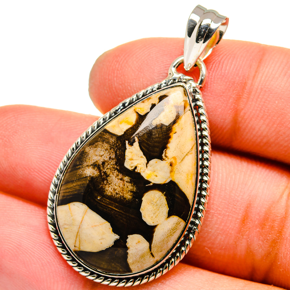 Peanut Wood Jasper Pendants handcrafted by Ana Silver Co - PD13235