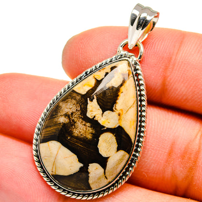 Peanut Wood Jasper Pendants handcrafted by Ana Silver Co - PD13235