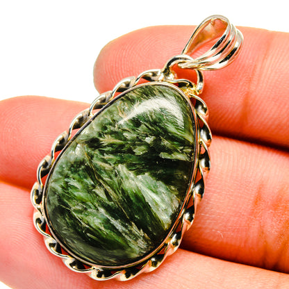 Seraphinite Pendants handcrafted by Ana Silver Co - PD13240