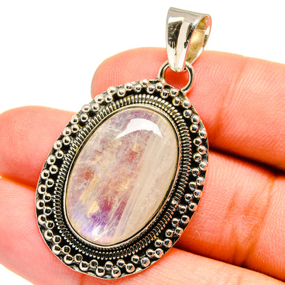 Rainbow Moonstone Pendants handcrafted by Ana Silver Co - PD13245