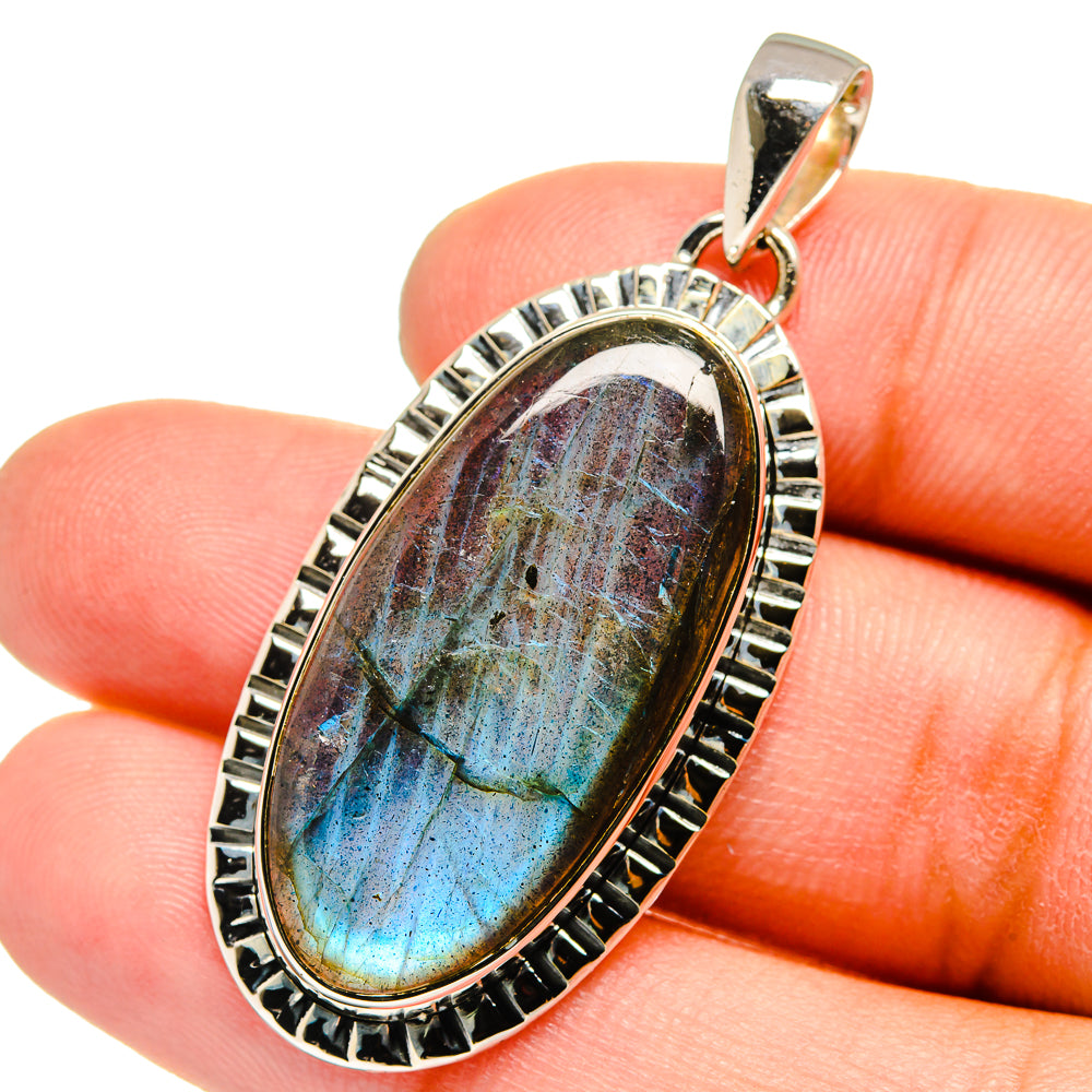 Labradorite Pendants handcrafted by Ana Silver Co - PD13258