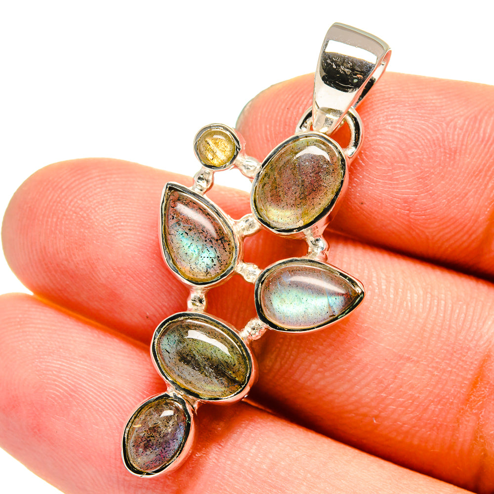 Labradorite Pendants handcrafted by Ana Silver Co - PD13259