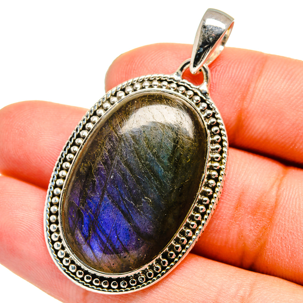 Labradorite Pendants handcrafted by Ana Silver Co - PD13260