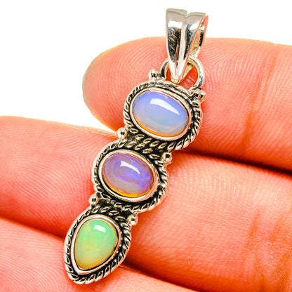 Ethiopian Opal Pendants handcrafted by Ana Silver Co - PD13265