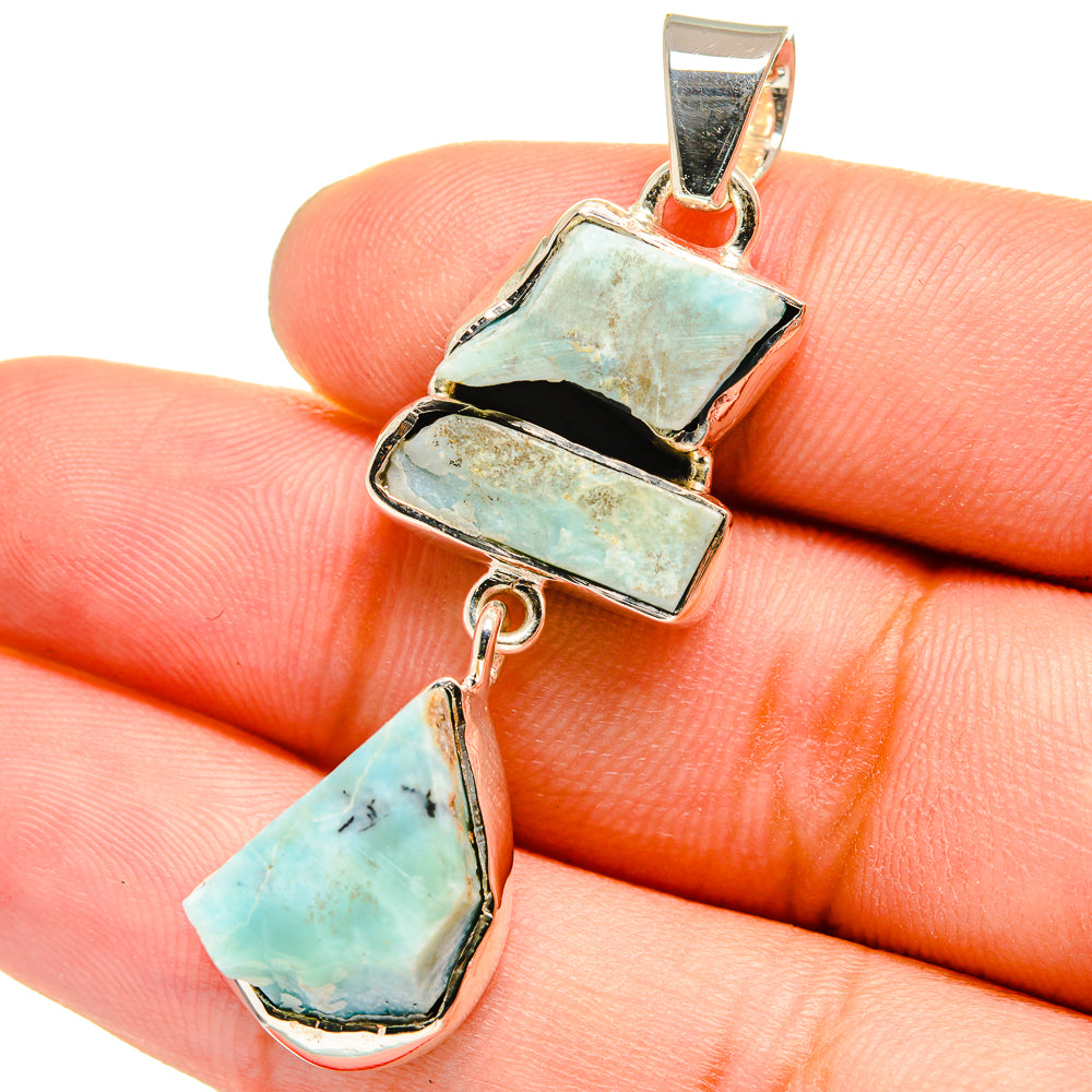 Larimar Pendants handcrafted by Ana Silver Co - PD13272