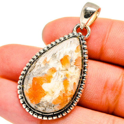 Scolecite Pendants handcrafted by Ana Silver Co - PD13283
