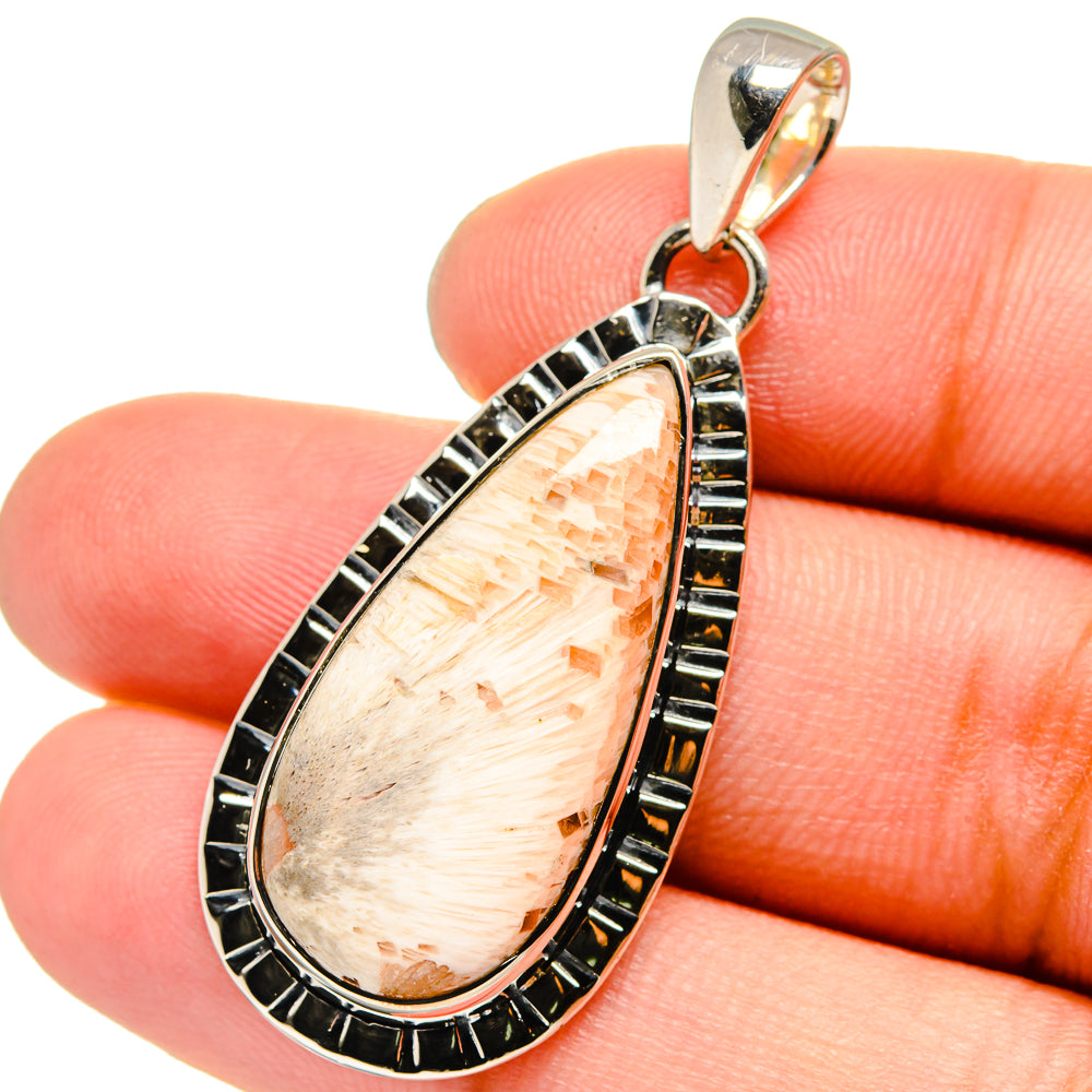 Scolecite Pendants handcrafted by Ana Silver Co - PD13287