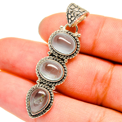 Aquamarine Pendants handcrafted by Ana Silver Co - PD13299