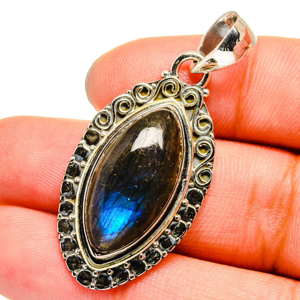 Labradorite Pendants handcrafted by Ana Silver Co - PD13305