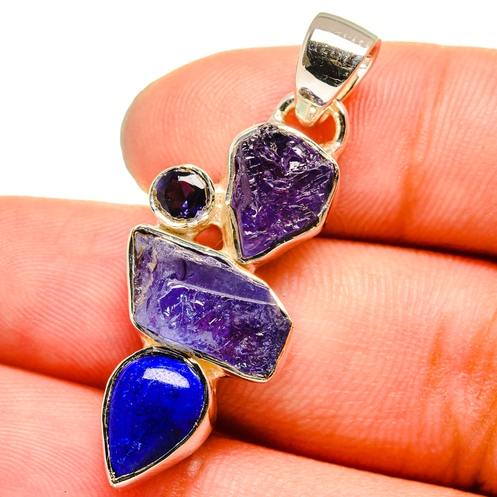 Tanzanite Pendants handcrafted by Ana Silver Co - PD13306