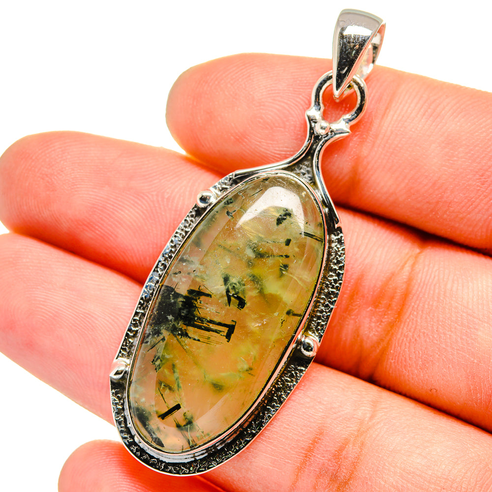 Prehnite Pendants handcrafted by Ana Silver Co - PD13317