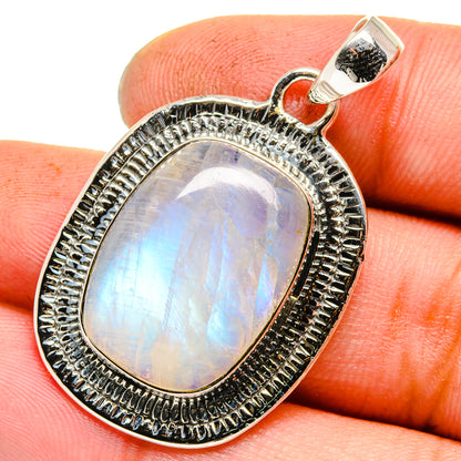 Rainbow Moonstone Pendants handcrafted by Ana Silver Co - PD13322