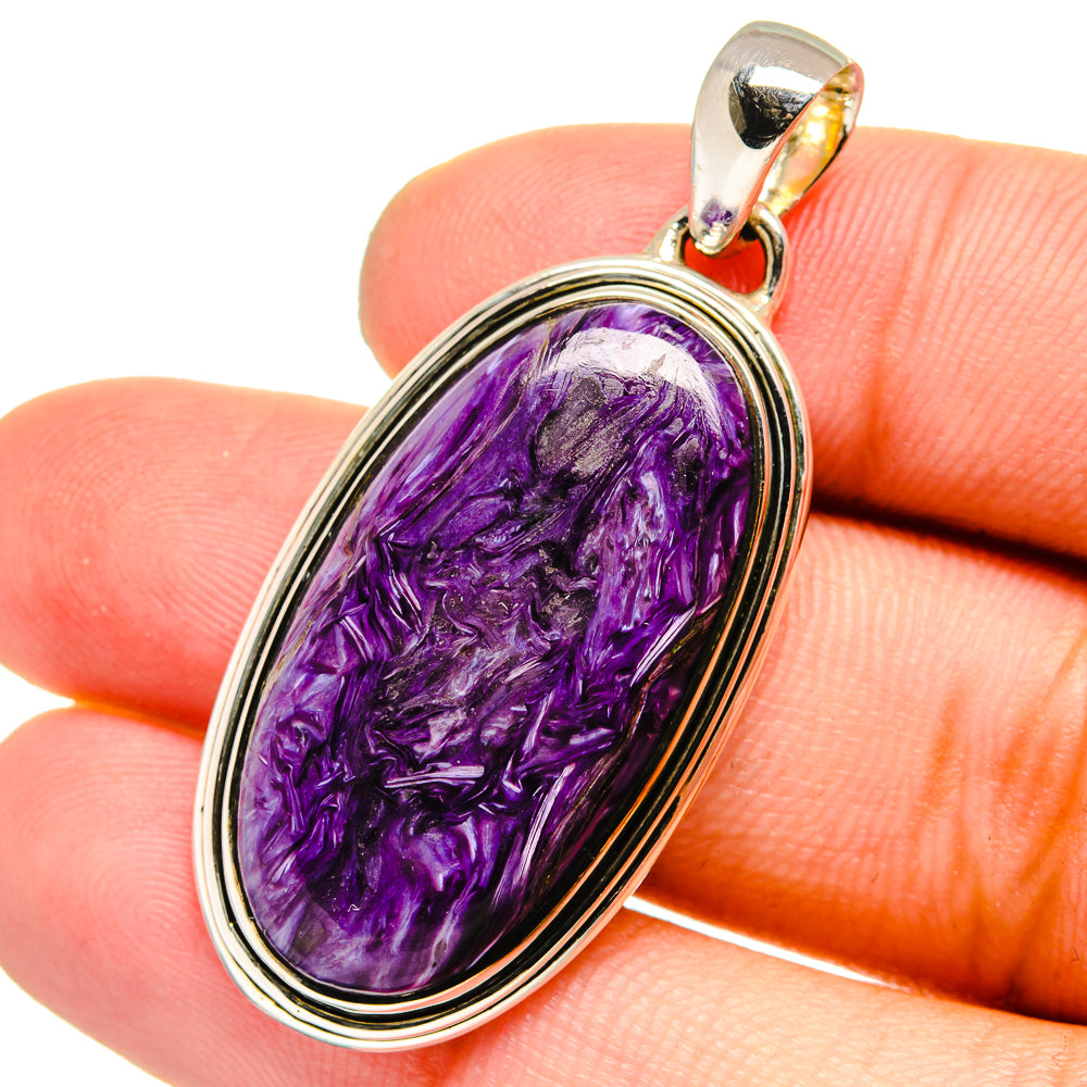 Charoite Pendants handcrafted by Ana Silver Co - PD13323