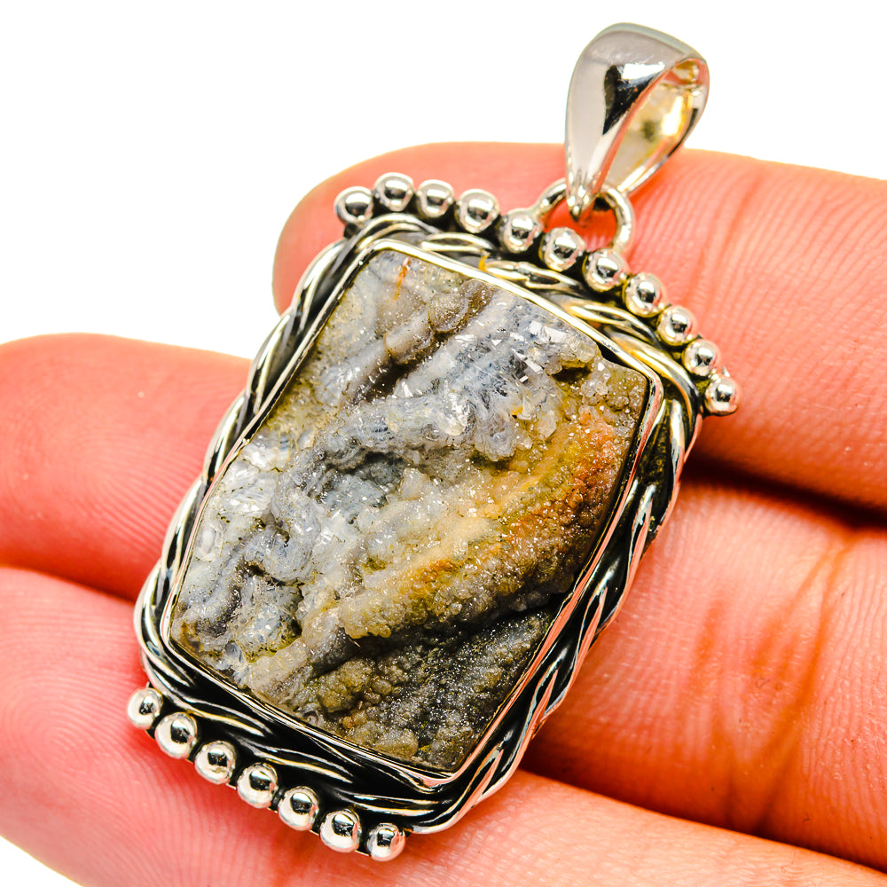 Desert Druzy Pendants handcrafted by Ana Silver Co - PD13327