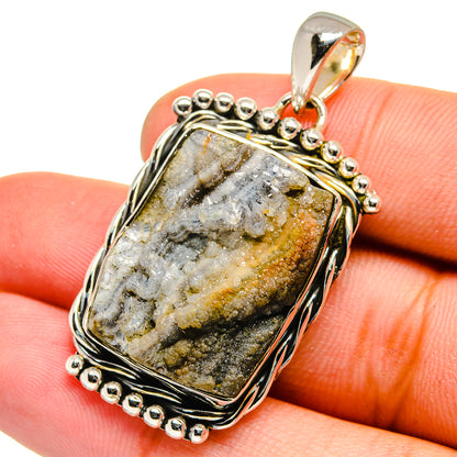 Desert Druzy Pendants handcrafted by Ana Silver Co - PD13327