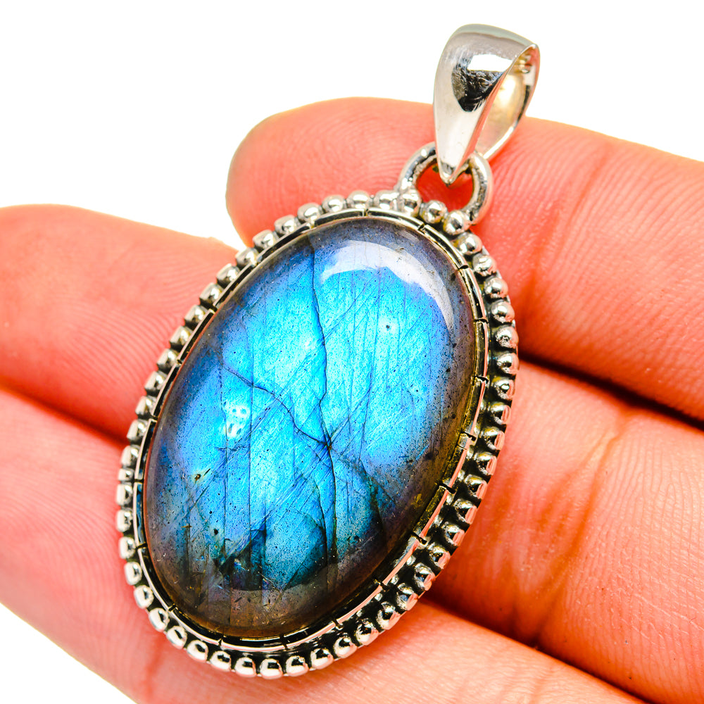 Labradorite Pendants handcrafted by Ana Silver Co - PD13335