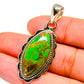 Green Copper Composite Turquoise Pendants handcrafted by Ana Silver Co - PD13336