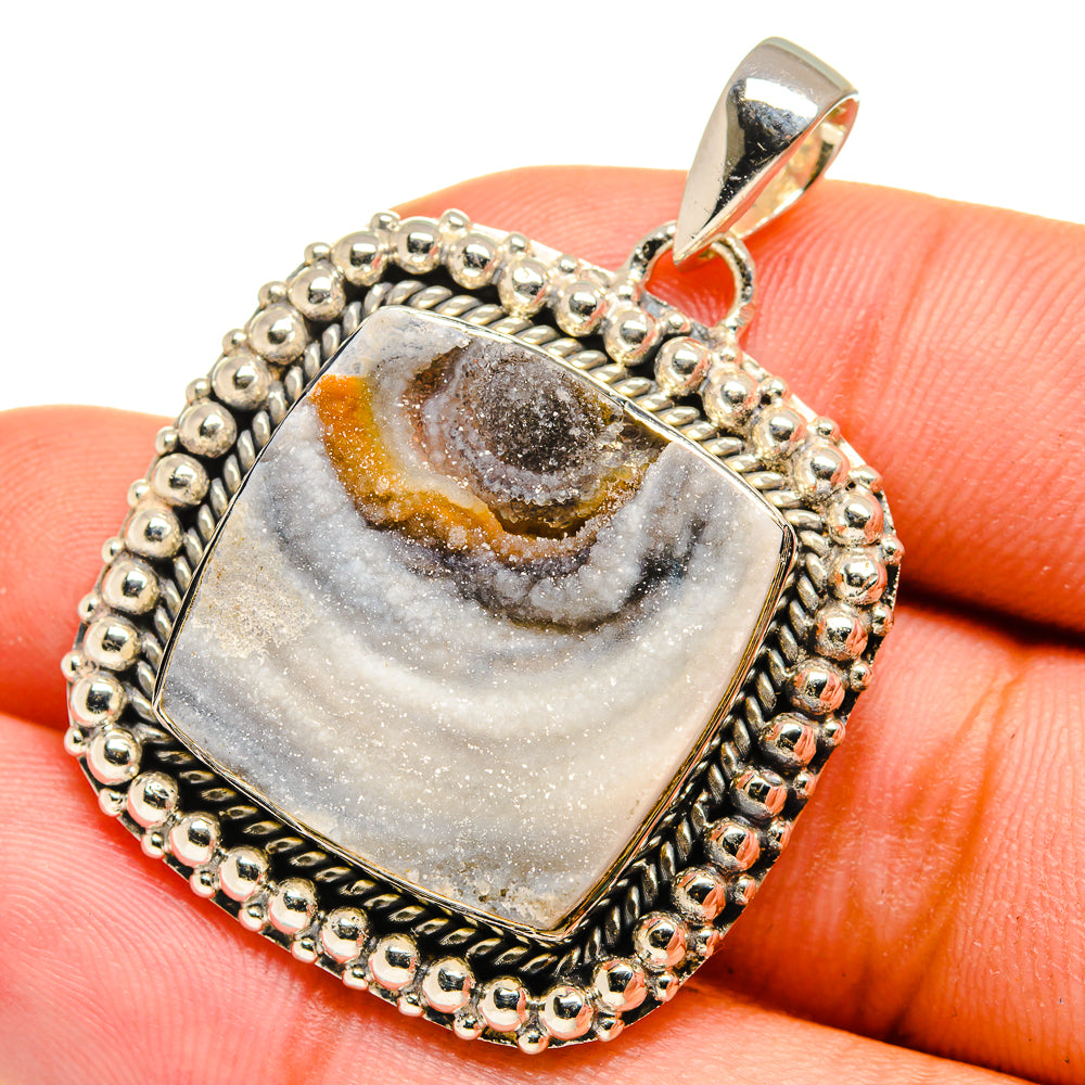 Desert Druzy Pendants handcrafted by Ana Silver Co - PD13343