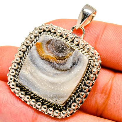Desert Druzy Pendants handcrafted by Ana Silver Co - PD13343
