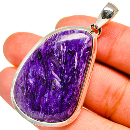 Charoite Pendants handcrafted by Ana Silver Co - PD13351