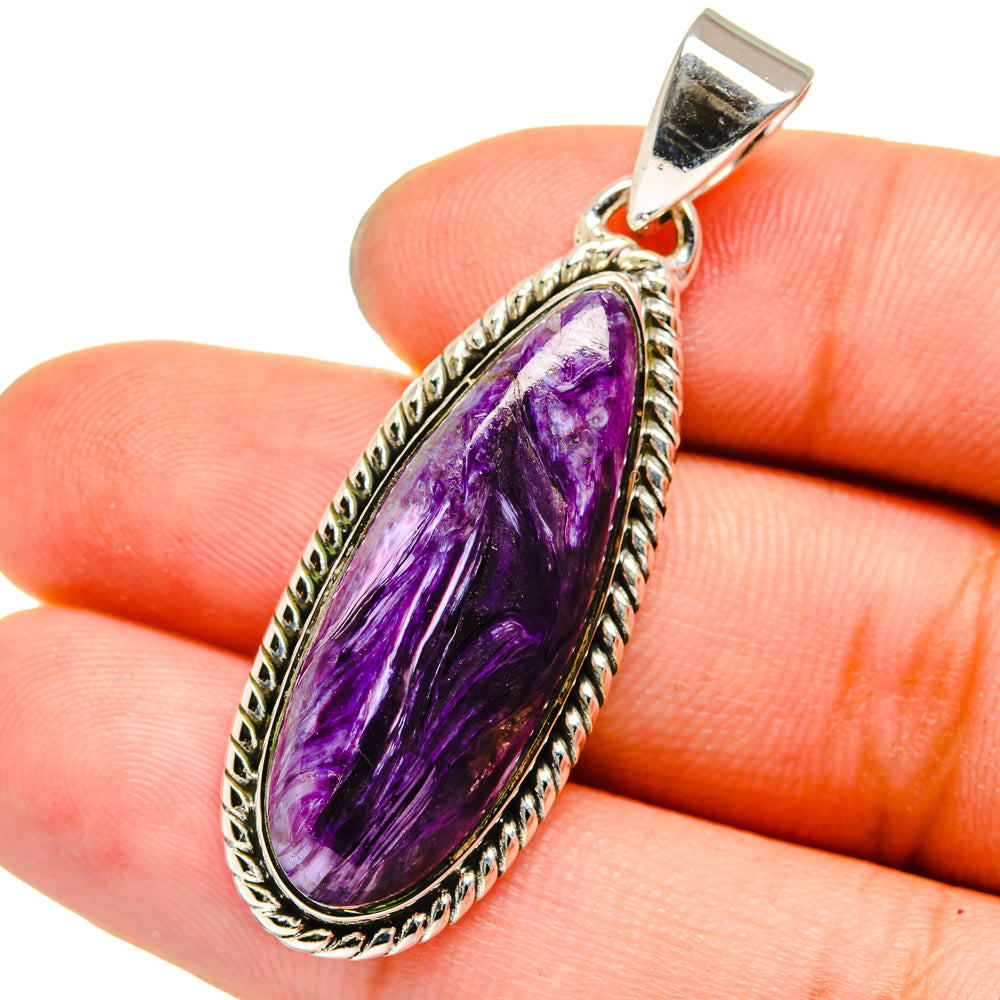 Charoite Pendants handcrafted by Ana Silver Co - PD13358