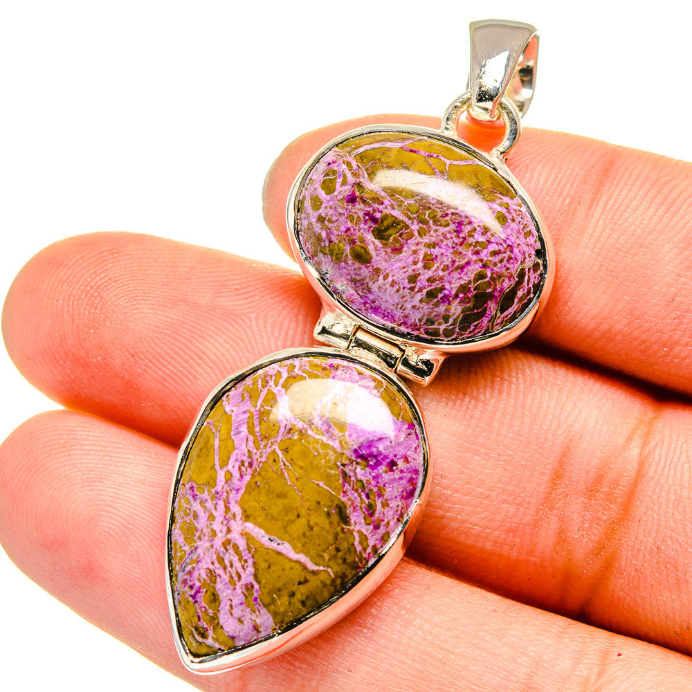Stichtite Pendants handcrafted by Ana Silver Co - PD13359