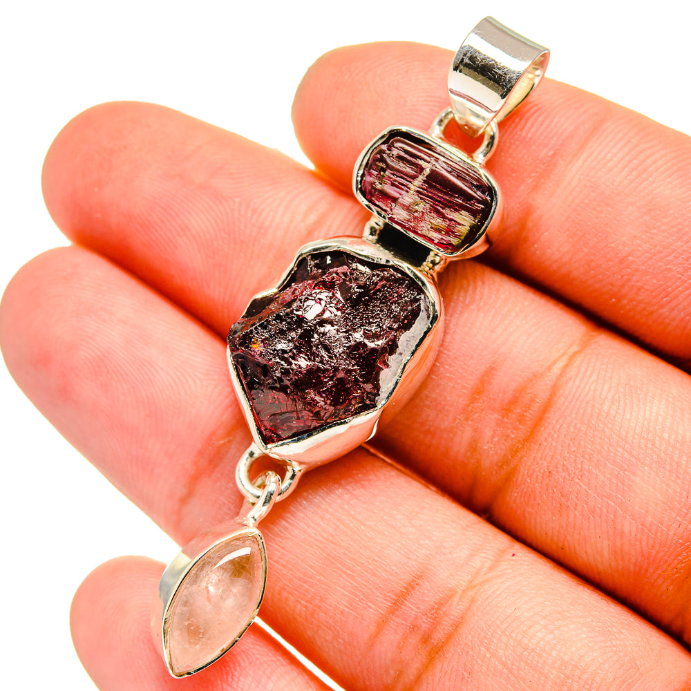 Garnet Pendants handcrafted by Ana Silver Co - PD13368